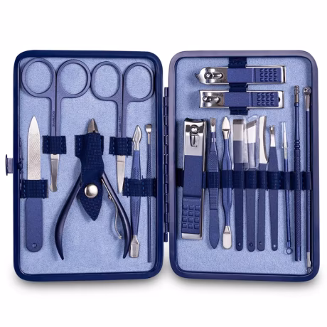 18/15/12/10/7/4pcs Nail Clippers Set Professional Stainless Steel Nail Scissors Tweezers Ear Spoon Acne Needle Tool Manicure Set