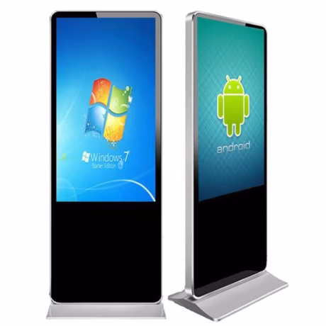 49" inch alone stand android LED monitor wireless WIFI digital ads totem signage poster display