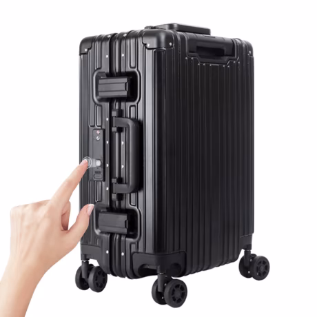 Anti theft ABS Travel Packaging Fingerprint Lock TSA Custom Smart Hard Shell Luggage