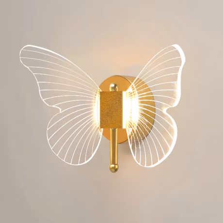 Butterfly LED Wall Lamp Indoor Lighting For Home Bedroom Bedside Living Room Decoration Background Staircase Light Fixture
