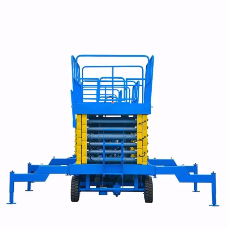 CE ISO factory Supply electric scissor lifts self moving aerial work platform/ mobile hydraulic lift for rent