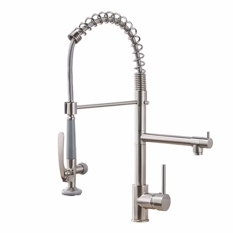 China Dual Handle Single Hole Pull Down Modern Sink American Kitchens Faucet Thermostatic Tap
