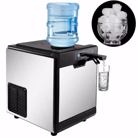 Commercial ice maker 35kg/24h 2 IN 1 mini ice cube maker with water dispenser