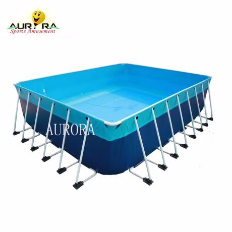 Commercial Metal Frame pool Adult Children Above Ground Swimming Pools Family Rectangular Steel Removable Swimming Pool