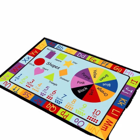 Custom Kids carpet Infant Toddlers ABC children carpets Alphabet Educational Cartoon Rugs Crawling Mat Kids Room rug