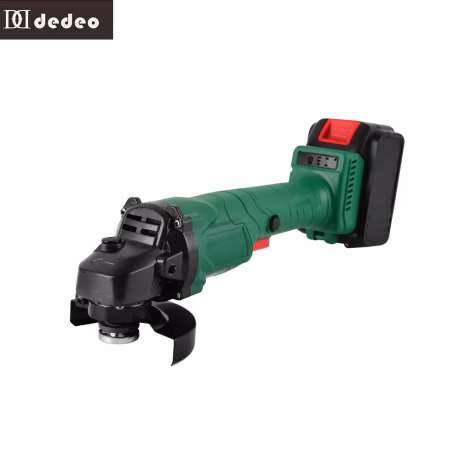 DEDEO 20V Li-ion Battery Operated Cordless Angle Grinder with Dual Battery Pack for Cutting Wood Metal DIY Brushed Motor Paddle