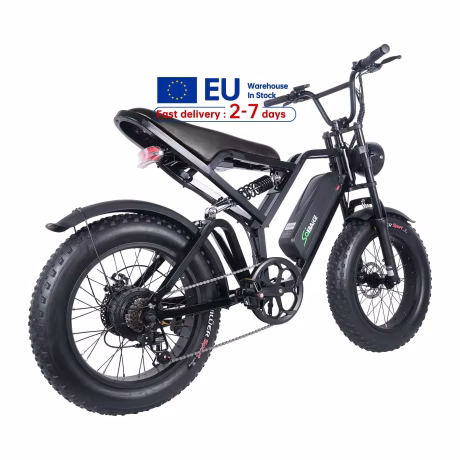 Electric Bike 20 Inch Fat Tire Off Road Ebike 750W 48V 15Ah Powerful Mountain Electric Bicycle for Adults Cycling E Bike