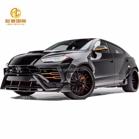 For lamborghini Urus V style carbon fiber body kit front lip side skirt diffuser spoiler