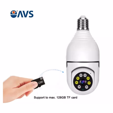High Definition Night Vision Wireless Bulb Lamp Camera Auto Tracking 360 Degree Wifi CCTV Security Light Bulb PTZ Camera