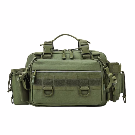 High-quality Outdoor Tactical Hunting Fanny Pack MOLLE Camo Adjustable Fishing Bag Oxford Cloth Waterproof Durable Travel Bag