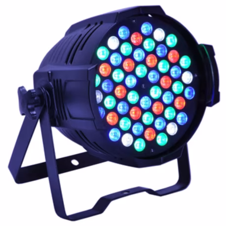 Hook Par Flat Lights 54pcs RGBWAUV 6in1 Party Club Bar Stage Lighting DMX512 Control Outdoor Waterproof Spot Lamp
