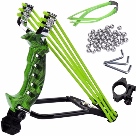 Hot sale stainless steel &amp; Wooden hunting slingshot Chinese polaris slingshot 2021