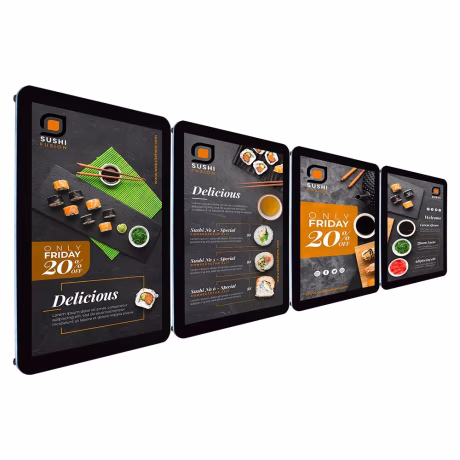 hot-selling ceiling wall-hung frame sign poster information magnetic backlit acrylic digital restaurant led weekly menu board