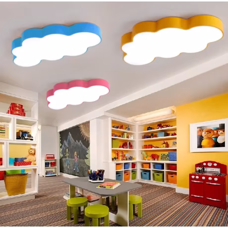 JYLIGHTING Modern LED Ceiling Chandelier Macarons and Clouds Colored Kids Bedroom &amp; Home Decor for Hotels Bars &amp; Indoor Use