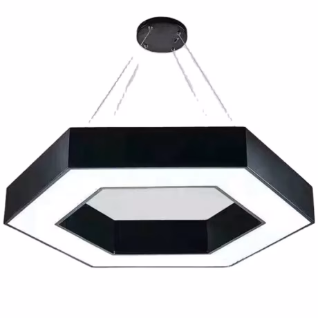 JYLIGHTING Nordic hexagonal dimmable aluminum designer led hanging drop lighting acrylic chandeliers &amp; pendant lights modern