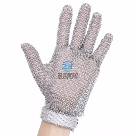 Kitchen meat cutting protect hand safety stainless steel cut resistant gloves