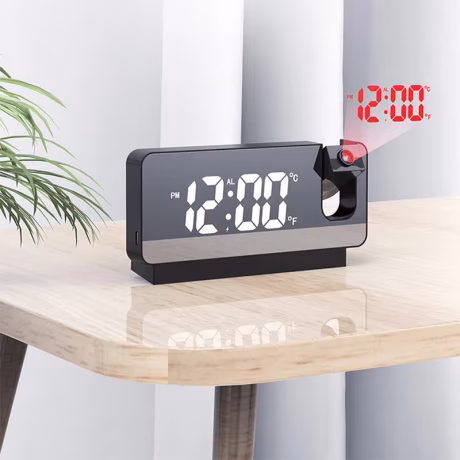Led Light 180 Projection Clock Projection Digital Alarm Clock Dropshipping