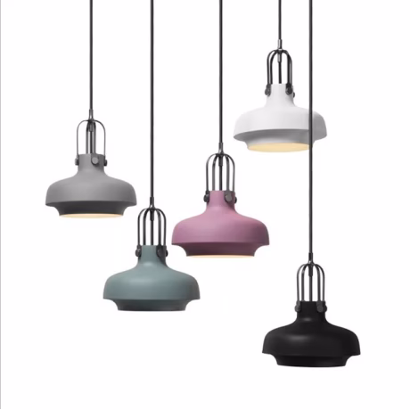 modern industrial lighting decorative colorful aluminum pendant lamp