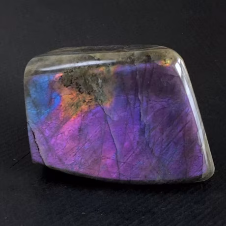 Natural Crystal Folk Crafts Purple Labradorite Fengshui Healing Stones Freeform Stone For Decor