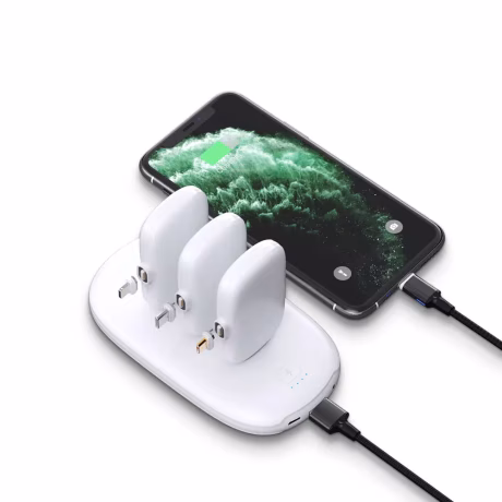 New Arrival 8000mah Magnetic Finger Power Bank Station for Iphone for Android Type C 3in1 1500mAh Mini Power Banks