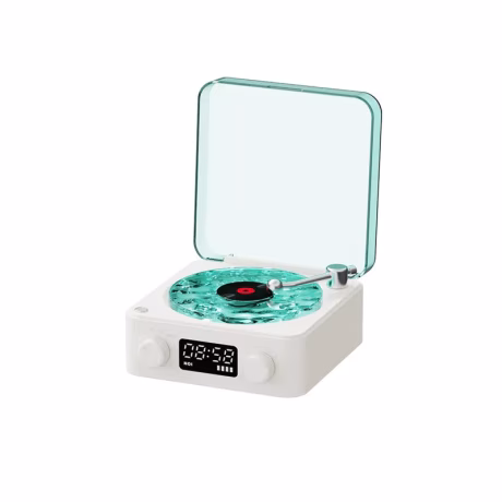New Style Retro Tinghai Audio Wireless Mini Home Blue Tooth Speaker Sleep Aid Time Display with Ambient Lighting Speaker