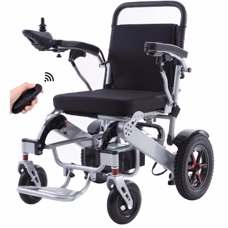 New Trending Disable Used Portable Foldable Lightweight Cheap Price Folding Power Wheelchair Motorized Electric Wheelchair