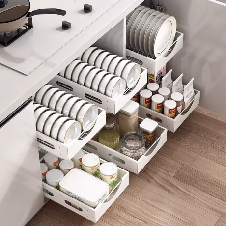 organization dish rack single tiers for kitchen hotel with accessories tableware drain drying black iron storage large capacity