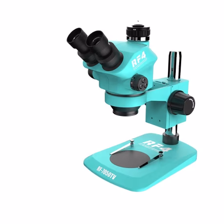 RF4 Trinocular Microscope 7-50X Zoom RF7050TV Industrial Microscope for Phone Motherboard Repair Jewelry Checking Microscope