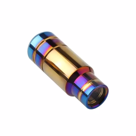 Round baton Burnt Titanium Finish Universal Fit Tear Drop Style Shift Knob aluminum alloy gear lever