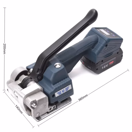 Semi Automatic Electric Battery Wrapping Tool For 13/16mm PP PET Strap With Digital Display