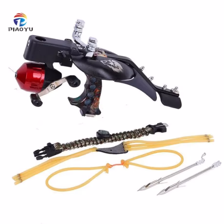 Shooting Fish Slingshot Outdoor Precision Laser Shooting Sling shot Integrated Slingshot Hunting Slingshot Competition Set