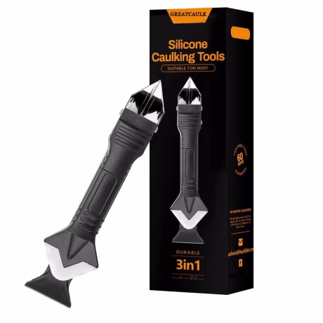 Stainless Steel Head GREATCAULK Silicone Caulking Tools Silicone Sealant Finishing Tools for Kitchen Bathroom
