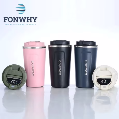 Stainless Vacuum Insulated Digital Termo Led Temperature Display Controlled Smart Coffee Mug Cups Water Bottle