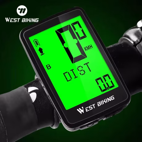 WEST BIKING Bike Computer Screen-Touchable Stopwatch Digital Odometer Cycling Computer Wireless Exercise Bicycle Computer