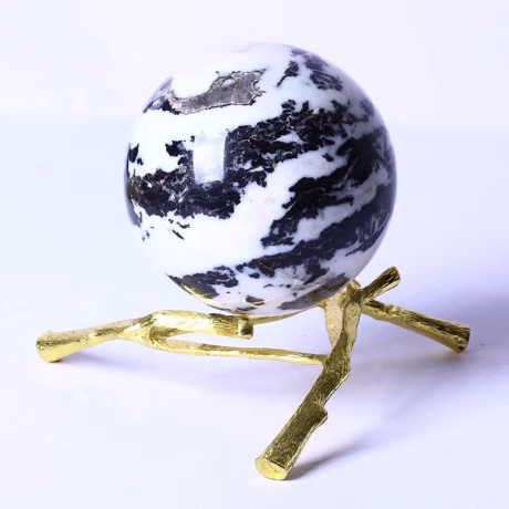 Wholesale High Quality Gemstone Healing Folk Natural Zebra Stone Sphere crystal craft or decoration