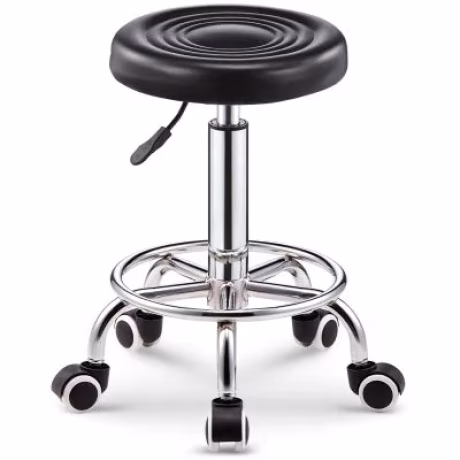 Wholesale Upscale Commercial Beauty Stool round Barber Shop Salon Chair with Mobile Nail Stool for Bedroom or Gym Application