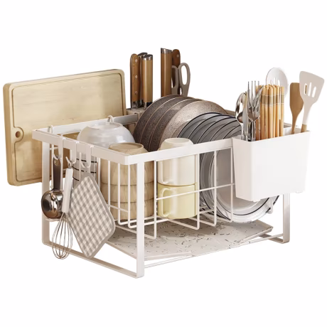 wire kitchen kitchenaid accessories tableware single industrial bowl chopsticks small dish rack drainer plate storage holder