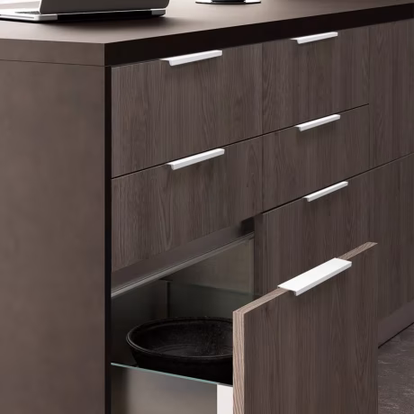 YONFIA 3699S Hidden Furniture Handles White Kitchen Cabinet Pulls Punch Free Handles for Cabinets and Drawers