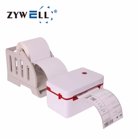 ZY909 4x6 Shipping Label Printer 4 Inch Inkless Barcode Printer Zywell USB Bluetooth Thermal Printer