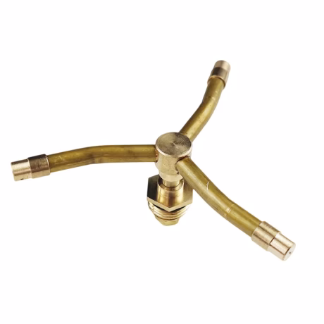 3 Arm Automatic Water Rotary Whirling Sprinkler Garden Lawn Irrigation Watering Nozzle Spray Rotating Brass Sprayer
