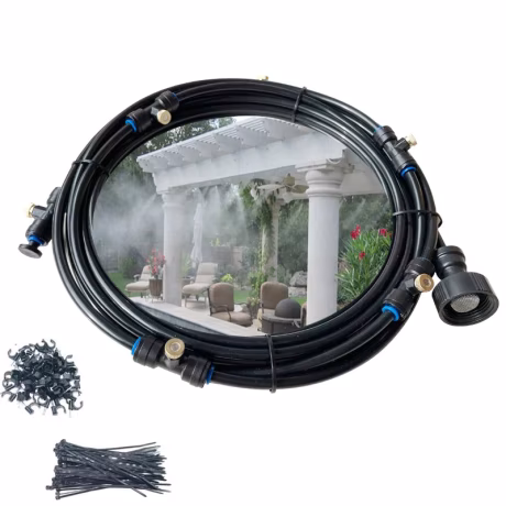 6/9/12/18 meters DIY Low Pressure Misting Cooling System Summer Outdoor Water Mister for Patio Garden Watering Sprayer