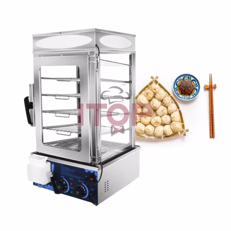 Counter Top Name Rice Cake Steamer Display Nice Product Bun Warmer Food Display Warmer for Breakfast Shop