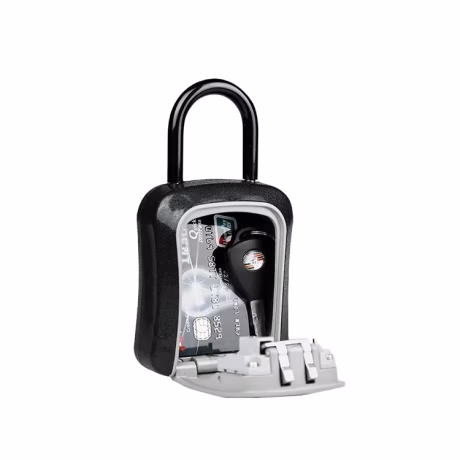 Custom 4 Digital Wall Mount lock box Password Storage Padlock Combination Lock Key Safe box