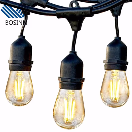 Dimmable String Lights for Patio Waterproof Hanging Vintage Bulbs Lamp Cafe Bistro Backyard Commercial Light String