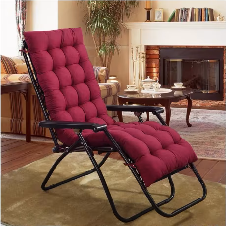 Dropshipping Sun Lounger Chair Cushions Patio Cushions Chaise Outdoor Mattress with Ties