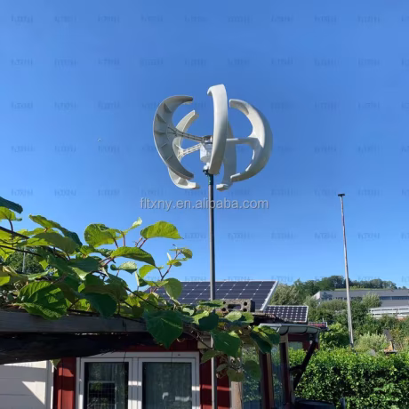 Europe stock Home Hybrids Streetlight 3000W Vertical Axis For Electromagnetic 48v Lantern 5 Blades For Garden