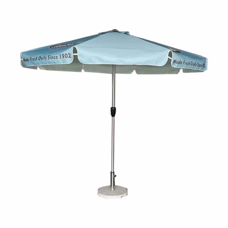FEAMONT 2.7m Hand Cranked Sunshade Parasol Patio Umbrella for Garden Furniture Beach Sun Umbrella