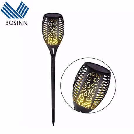 Flickering Flame Lawn Lamps Landscaping Blue Torch Lights Waterproof Patio RGB Spike Lamp Decoration Garden Light