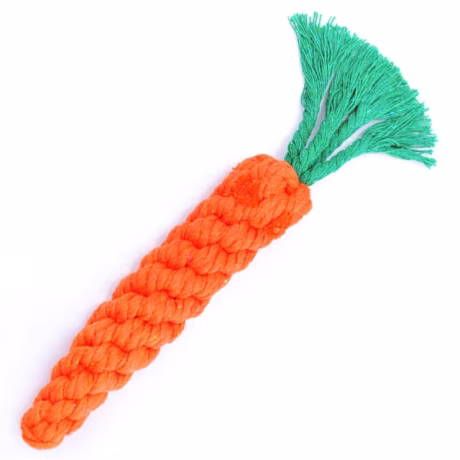 FREE SAMPLES Durable Pets Supplies Playing Toys Pet Dog Puppy Carrot Shape Cotton Rope Molar Tooth Cleaning Chew Training Toy
