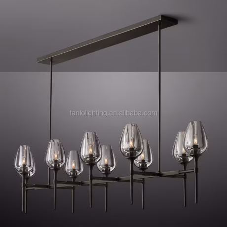 Hall Lights Hanging Glass Ball Decor Custom Pendant Kitchen Light Crystal Rustic Farmhouse Chandelier